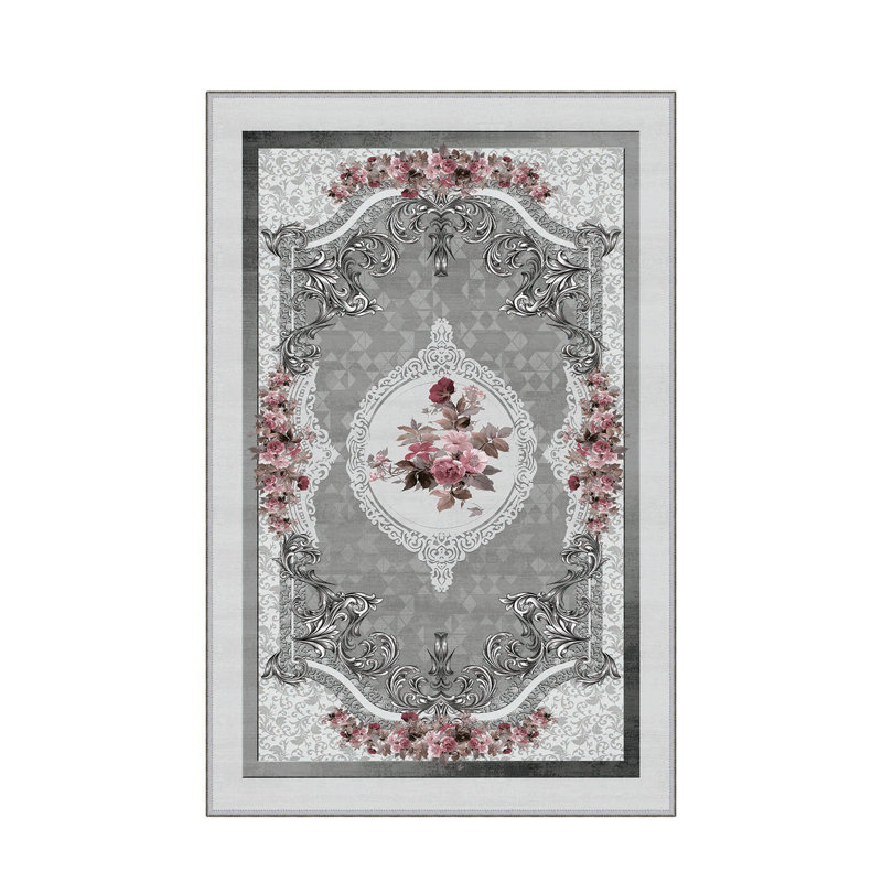 Stylish Hall Carpet 2.6 x 9.8 Feet - 100% Polyester, 0.04 in Pile Height | Antibacterial, Non-Slip PVC Felt Dot Underside | Machine Washable, 3D Digital Print | Perfect for Home Entryways & Living Spaces