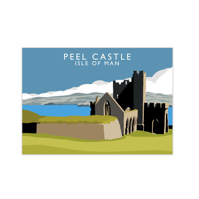 Peel Castle Isle Of Man by Richard O'Neill - Print