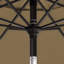 Parasol de patio 11 'en bronze avec inclinaison automatique et relevage à manivelle en beige bruyère Sunbrella-1974771728-1974772206