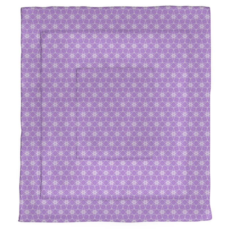 Édredon simple réversible Katelyn Elizabeth Ornate, Édredon simple, Violet