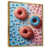Toile avec cadre flottant or