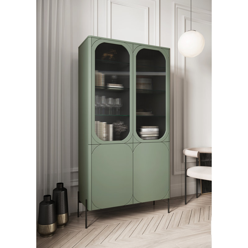 Arnasia Display Cabinet, Olive
