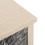 Étagère de rangement réglable à 2 portes, convenant au salon, au couloir, à la cuisine exquise sur les portes de l'armoire, imperméable à l'eau de procédé, panneau épaissi, dispositif de basculement, couleur noire et naturelle,