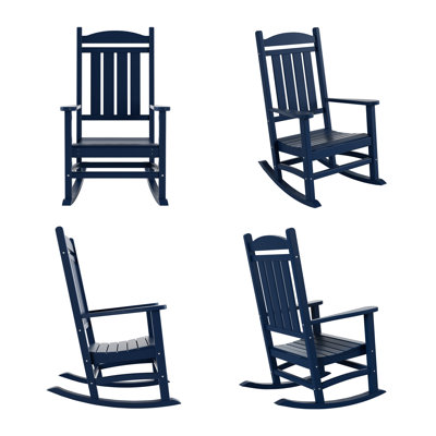Chaise berçante d'extérieur en plastique Laguna