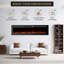 Blue Elephant 152.4cm W Black Electric Fireplace