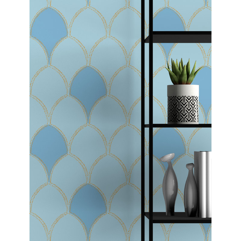 Susan Hable Geometric Wallpaper, Blue