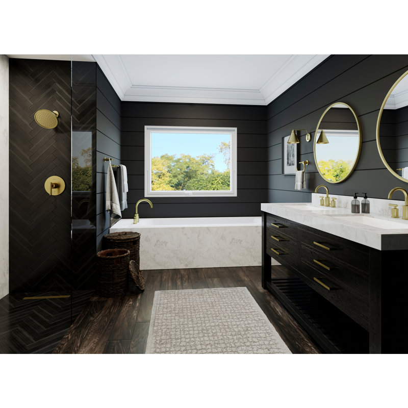Contempra Volume Control Shower Faucet, Brushed Gold