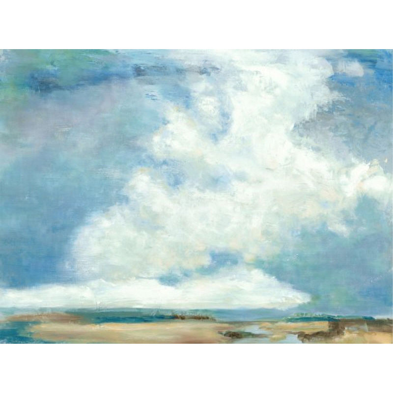 «Cloud» par Derek Shaw - peinture, Couche de verre, H 45 po x l 60 po