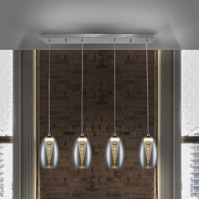 Boerner 4-Light LED Kitchen Island Pendant