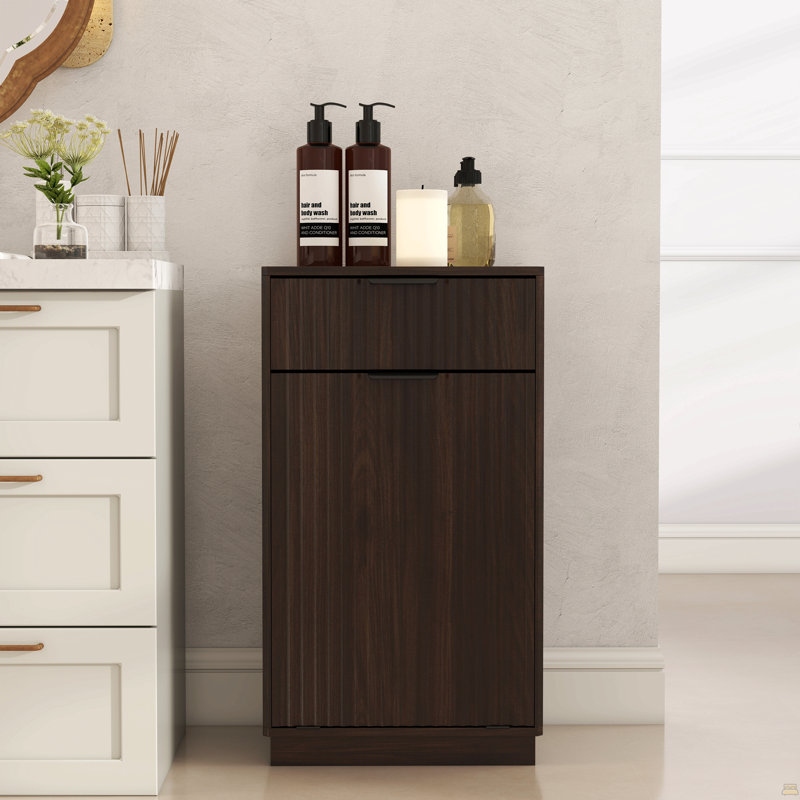 Armoire à recyclage de déchets en bois 10 gallons
