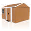 Spacieuse remise en métal robuste de 8 pi x 10 pi avec fenêtres, porte verrouillable et ventilation pour la gestion du désordre dans le garage du sous-sol
