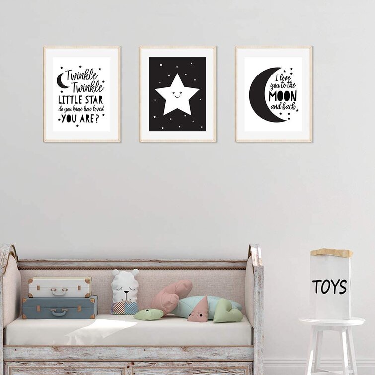 moon and stars nursery prints