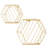 Daeisha 2 Piece Hexagon Floating Shelf