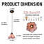 Luminaire suspendu floral 7,9 po, bronze antique, cordon de suspension réglable, ampoule E26 incluse