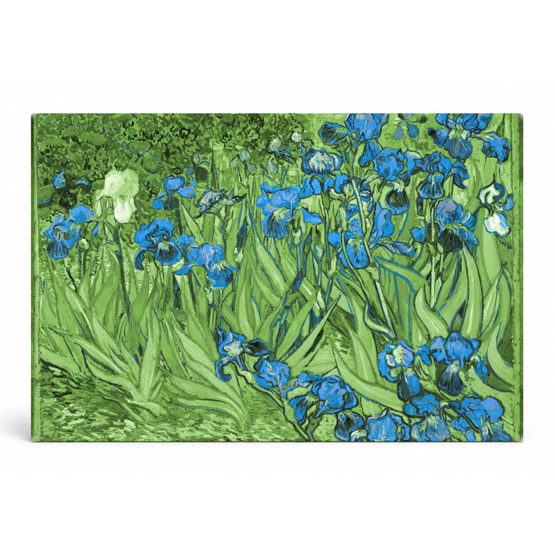 Iris (1889) - Paysage, art mural sur toile, 36" W x 24" H