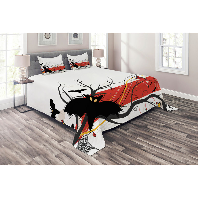 Halloween Farmhouse / Country Polyester Coverlet