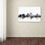 Art mural sur toile tendue - art mural Michael Tompsett «El Paso Texas Skyline B&W» pour le salon, la chambre à coucher ou le bureau - 12 x 19-22539842