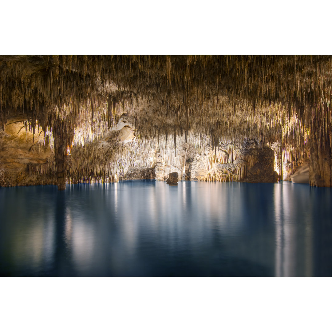 Lake In Dragon Cave, Mallorca, Spain