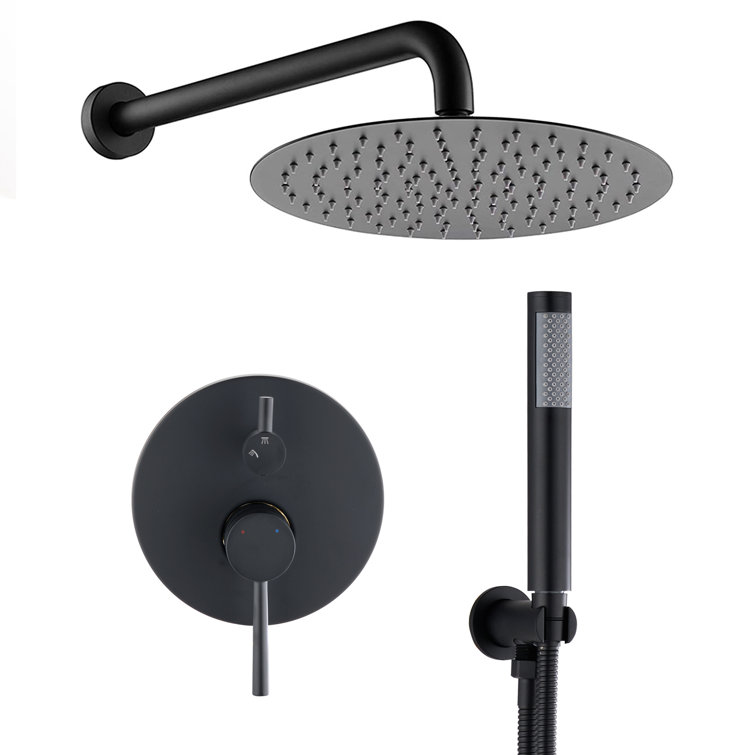 Complete Shower System All-In-One Kit with Rough in-Valve