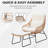 Allexis Wicker Outdoor Lounge Chair with Ottoman-1500486663