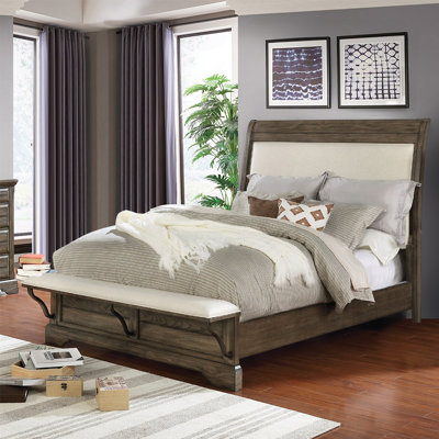 Veer Upholstered Sleigh Bed