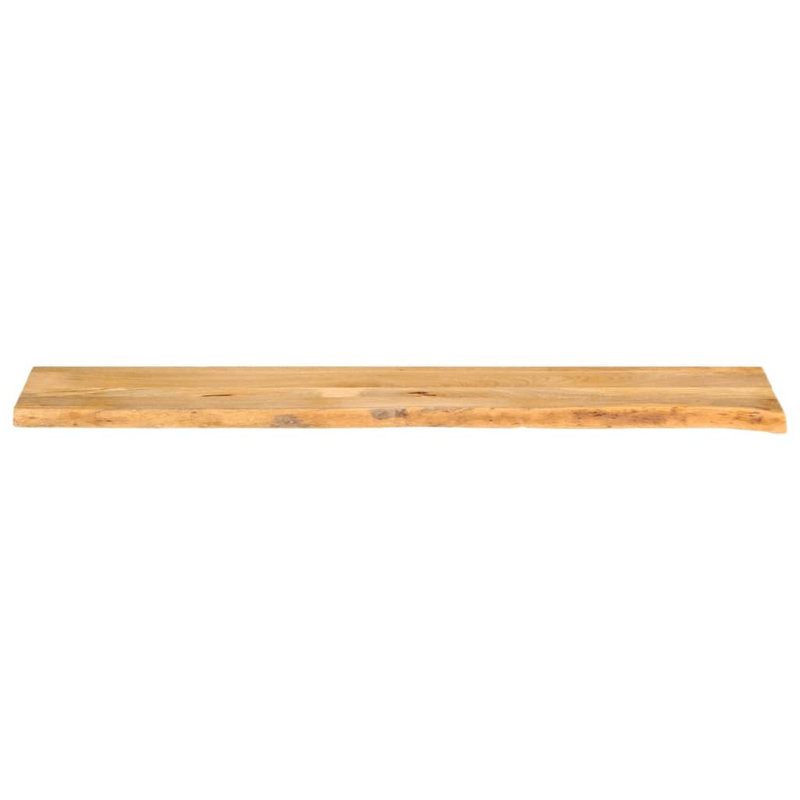  Table Top 100X80x3.8 Cm Solid Wood Rough Mango, Brown, 3.8cm H x 160cm W x 40cm D