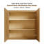 Ensemble d'armoires de cuisine en bois de frêne moderne avec deux armoires murales de 12 po, une armoire murale de 30 po et une armoire de base de 12 po avec tiroir - compatible avec un four mural de 30 po