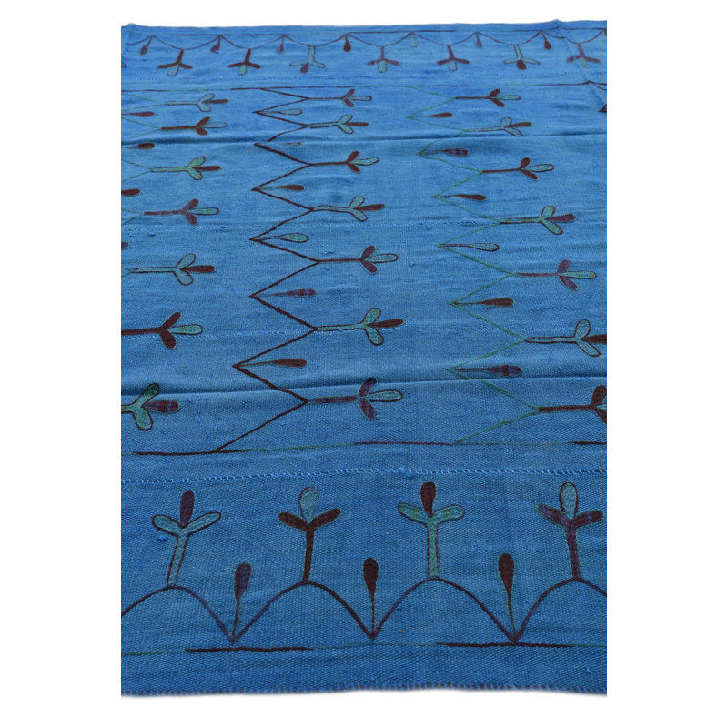 Tapis bleu 7 x 7 Perry