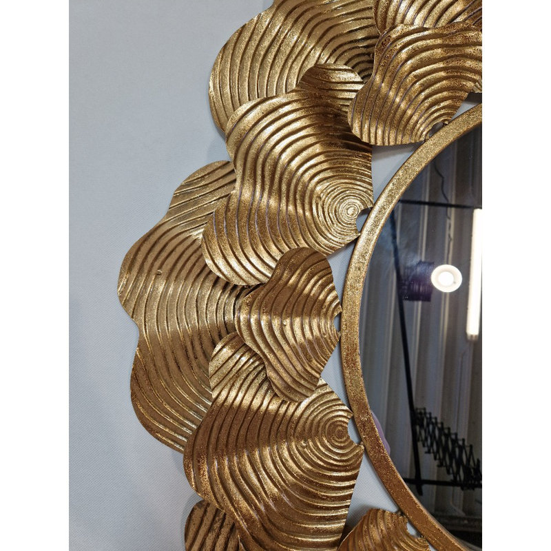 Deverel Metal Round Wall Mirror