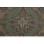 Tapis vert à motif géométrique vert Oushak