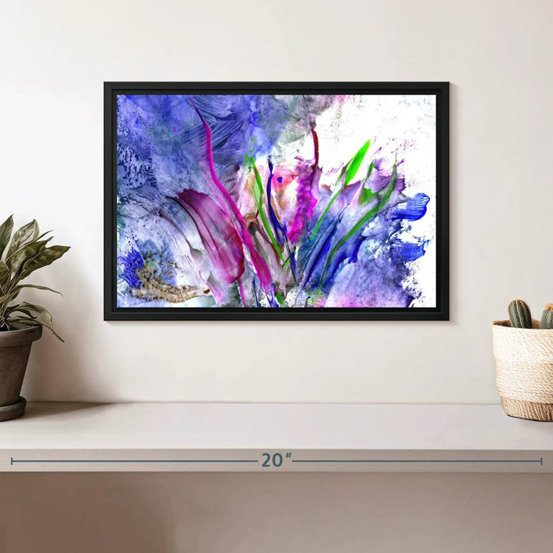 Avery Abstract Flower, 9" H x 13" W