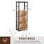 Porte-bûches pour foyer 15,7 po x 9,8 po x 59,1 po