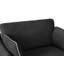 Chaise longue surdimensionnée rembourrée en chenille avec coussins décoratifs-451626146