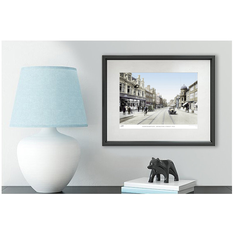 Northampton, Abington Street 1922 1 Piece Single Picture Frame Wall Art, 28cm H x 36cm W x 2.3cm D