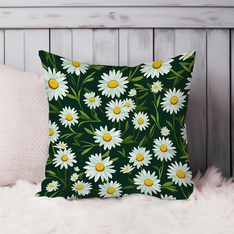 Floral Daisy Flowers XVI Modern, 18" H x 18" W