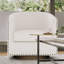 Byran Classic Club Style Chair with 360° Swivel Base and Nail Head Trim