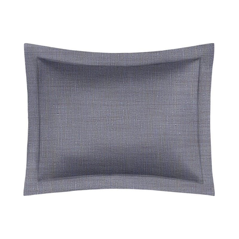 Zebra Solid Color 100% Linen Sham, Antique Cream, Standard