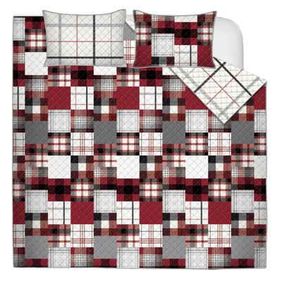 Polyester Plaid Quilt