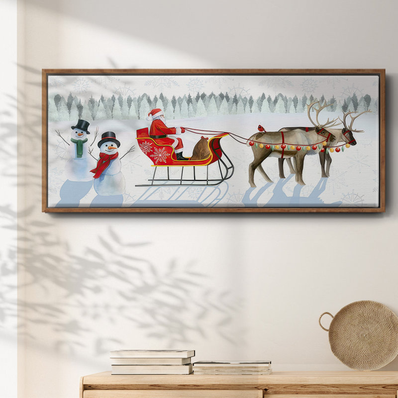 Santa's Snowmen Collection D-, toile encadrée