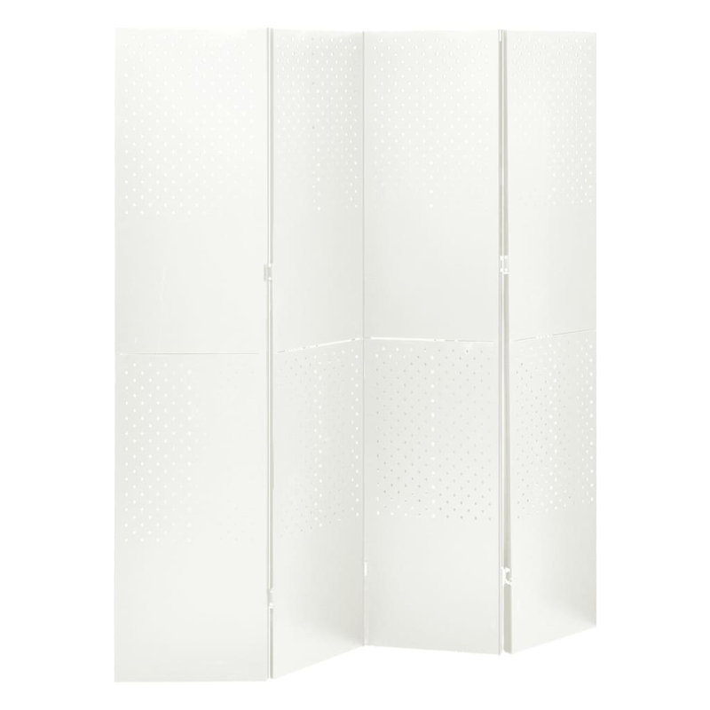 Symple Stuff 4-Panel Room Dividers 2 Pcs Black 160X180 Cm Steel, Black , 4