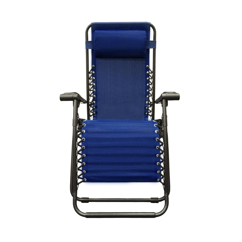 Kelli Folding Zero Gravity Chair, Blue
