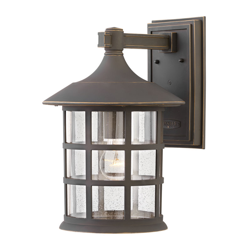Freeport White 1 - Bulb Outdoor Wall Lantern, 15.25" H x 10" W x 11.24" D, Rubbed Bronze