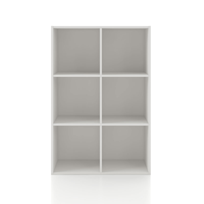 Bibliothèque de rangement Breayla, Blanc, 6 cubes