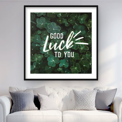 Good luck to you - Floral Botanical Livingroom Framed Print