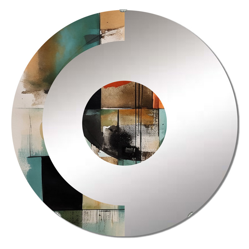 Ingifast - Half Circle Wall Mirror, 31.4" x 31.4"