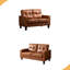 Causeuse double en PU avec accoudoirs
