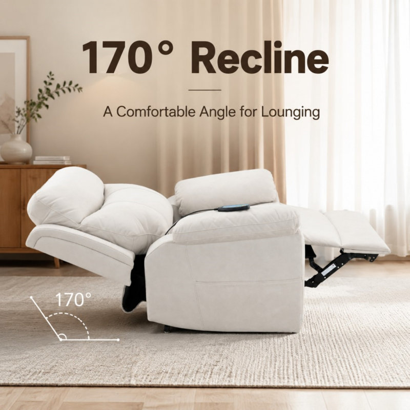 Fauteuil inclinable électrique, Beige