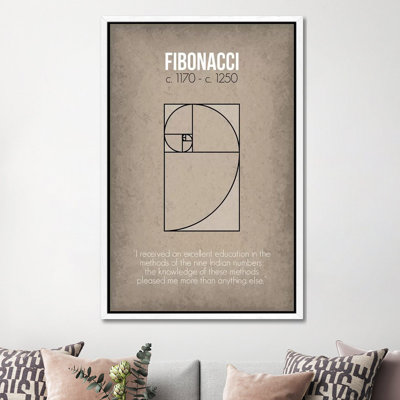Fibonacci by GetYourNerdOn - Print on Canvas