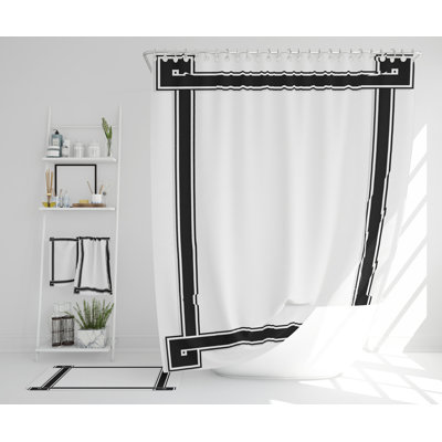 Nashia Polyester Shower Curtain Set
