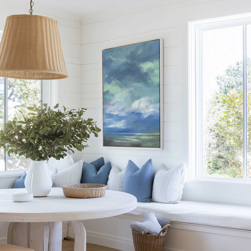«Luminescent Dusk II», H 30,75 po x l 20,75 po, Blanc opaque